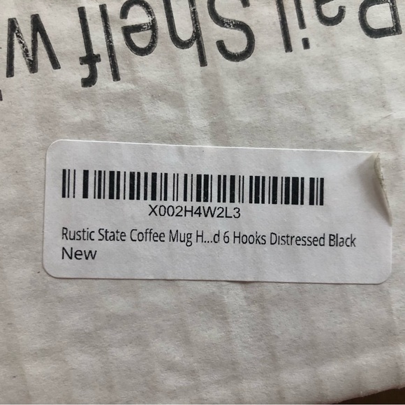 Rustic State Wall Mount Floating Wall Shelf with Rail and Hooks - Picture 5 of 7